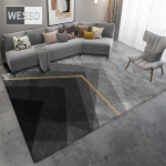 Pehme hall geomeetriline vaip magamistuppa ja lastetuppa 150x240cm 1pcs