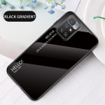 Redmi10 Case Gradient karastatud klaasist kate Xiaomi Redmi 10 10A 10C 9 9A 9C 9T Xiomi Redmi9 Redmi10C Redmi10A &uuml;mbriste jaoks Redmi 10 must