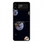 Galaxy Celestial Body Love telefoni&uuml;mbris Samsung Galaxy Z Flip 4 Z Flip3 5g kest Galaxy Z Flip k&otilde;vakaanelise Couqe jaoks Samsung Z Flip4