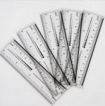 5 tk k&uuml;&uuml;nte m&otilde;&otilde;te joonlaud, l&auml;bipaistev k&uuml;&uuml;nte kunst, PVC pehme joonlaud, k&uuml;&uuml;nte puur Rhinestone ehted kaasaskantavad m&otilde;&otilde;teseadmed t&ouml;&ouml;riistad