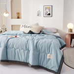 Suvine jahutav lohutus puhas v&auml;rviga pestud puuvillane kliimaseade tekk hingav pehme vooditekk 110*150cm