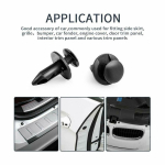 100 tk plastist segasuuruses auto ATV UTV 8 mm kaitsekattega kere trimmipaneeli kinnitusklamber