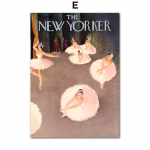 Balerina Library Lion The New Yorkeri ajakiri Seinakunst L&otilde;uendimaal Plakatid ja Prindid Seinapildid elutoa sisekujunduseks Ilma raamita 21*30cm