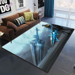 World of Warcraft Lahe loovus Prinditud mustriga libisemiskindel Bohemia vaip P&otilde;randamatt Elutoa Vaibade kaunistamine Vaibavaip 40x60cm(15x23 in)