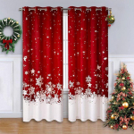 Elutoa j&otilde;ulukardinad Magamistoa pimendavad kardinad Esteetiline kaunistus Lumehelbekardinad Para La Sala 2 paneeli W101.5 X H213cm X 2