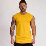 Puuvillased kulturismip&uuml;ksid Meeste suvine vaba varrukateta s&auml;rk, meeste j&otilde;usaal Fitness Singlet Stringer riided XXL