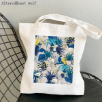 Naiste ostukott Flamingod Lehed Flamingo Joonistuskott Harajuku Ostlemisl&otilde;uend Ostekott t&uuml;drukute k&auml;ekott Tassima &Otilde;lakott 24*26cm