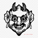 Devil Black and White Devil Saatan Triikraud soojus&uuml;lekandel tr&uuml;kkimisel Vin&uuml;&uuml;lplaastrid Kleebis riietele Ise ise teha aplikatsioonid pestavad plaastrid