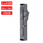 Terasest traatservaga kaasaskantav kalastuskott, mitmeotstarbeline paks veekindel, vastupidav &uuml;mbris &otilde;ngeritva kott kalastustarvete kott X277G 2Layer 125 cm Belly