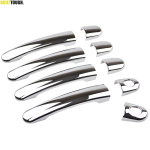 Kroomitud uksek&auml;epideme kaitsekatte katte trimm Vw Passat Golf Mk4 Polo Jetta Skoda Octavia Fabia Superb Seat Ibiza jaoks white