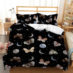 3D Butterfly voodipesukomplekt Magamistoa tekikate Padjap&uuml;&uuml;r Kaheinimesevoodi t&auml;issuuruses voodikatte komplekt Pestav t&otilde;mblukk Mugav kodukaunistus Baby 100x135cm white
