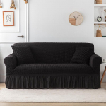 Four Seasons universaalne elastne &uuml;hev&auml;rviline 1/2/3/4 istme diivani kate koos k&auml;etugedega Tight Wrap k&otilde;ikeh&otilde;lmav Seersucker seelik 1-seater 90-140cm