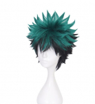 Roheline must l&uuml;hike parukas My Hero Academia Midoriya Izuku Cosplay kost&uuml;&uuml;m Boku no Hero Academia kuumakindlad juuksed meeste naiste parukad Anime roheline