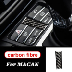 Auto innen dekoration moulding Carbon Faser Zentralen Getriebe Panel Control Panel aufkleber Aufkleber zubehor for porsche Gear Panel e gray