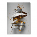 Moodne abstraktne kuju seinakunst 3D n&auml;gemus l&otilde;uendimaal P&otilde;hjala s&uuml;rrealism skulptuur kunst plakatid prindib pilti kodukaunistuseks 20x30cm