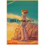 Miyazaki Hayao animefilmide kollektsioon The Wind Rises/Totoro/Spirited Away/Howl Moving Castle plakat toakaunistuse seinakleebiste jaoks 30x21cm