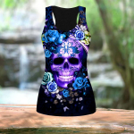 3D-sinise skeletiga prinditud naiste treening jooga j&otilde;usaali tr&uuml;kitud suves&auml;rgid, suures suuruses vestid L