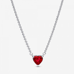 Mood Cupronickel Shining Halo Heart Ripats Klavicle kett kaelakee Uus Rubiin K&auml;ev&otilde;ru Kaelakee Komplekt