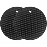 Silikoonist taldrik Mitmeotstarbeline kuivatusmatt, kuumakindel kuni 464 &deg;F, potihoidja, veekindel, (komplekt 2) Libisemisvastane, painduv, vastupidav 20x20x3cm