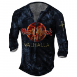 Vintage imitatsiooniga puuvillane Hard Rock T-s&auml;rk 3D jalgratturi pikkade varrukatega t-s&auml;rk Suurem&otilde;&otilde;tmeline mootorratta topid T-s&auml;rk Meeste punkar t&auml;navar&otilde;ivad 6XL