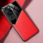 Huawei P20 P30 Lite P40 Pro Plus luksuslik nahast telefoni&uuml;mbris Huawei P60 P50 Pro jaoks m&otilde;eldud magnetiline silikoonkaitsekate P60 must
