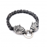 Roostevabast terasest hundipea k&auml;ev&otilde;ru Puhas must keiserlik kett k&auml;ev&otilde;ru meeste ehted 23CM