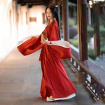Hiina Wei ja Jini d&uuml;nastiate stiilis Hanfu naiste riietus&uuml;likond Haldja tantsuetenduse fotograafia kost&uuml;&uuml;m L roheline