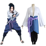 Uus t&auml;iskomplekt Uchiha Sasuke Cosplay kost&uuml;&uuml;m Anime multifilm Shippudeni kolmanda p&otilde;lvkonna riided Halloweeni pidu L sinine