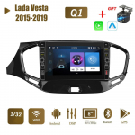 8-tolline 2-din Android-auto stereoraadio Lada Vesta 2015-2019 jaoks koos nupunupuga GPS-navigatsiooniga multimeediumivideopleier 1+32 GB 1+32GB