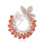 Blucome Rhinestone'i lilledega prossid naistele Elegantne pulman&otilde;el Korsage talveehted 5 v&auml;rvi saadaval k&otilde;rge kvaliteediga punane