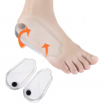 1 paar magnetit Silikoonist Ortopeedilised sisetallad Jalahooldusvahend meestele Naiste Tervishoid O/X T&uuml;&uuml;p Jalad P&otilde;lve Varus korrigeerivad kannapadjad Kids EU 26-34