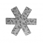 Praktiline lauapoti mustriga padi, kuju puhastamine, lihtne puhastada hall