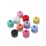 10 tk/partii 14 mm suure auguga akr&uuml;&uuml;lhelmed AB v&auml;rvivahet&uuml;kk lahtised helmed meisterdamiseks kaelakee k&otilde;rvar&otilde;ngad ehted leiud tarvikute valmistamiseks