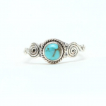 T&uuml;rkiissinine v&auml;&auml;riskivist s&otilde;rmus, 925 h&otilde;bedast s&otilde;rmus, s&uuml;nnikivist s&otilde;rmus, boheemlaste s&otilde;rmus, virnas&otilde;rmus, kingitus talle 6