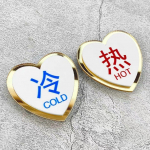 &Uuml;mmargused kuuma k&uuml;lma vee m&auml;rgid, liimiv akr&uuml;&uuml;l segisti v&auml;ljalaskeava m&auml;rgi logo hotelli Vannitoa toiduohutuse silt K&ouml;&ouml;gi kraani tarvikud 5x5cm