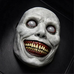 Halloweeni jube naeratav &otilde;udusmask t&auml;iskasvanutele pool  Exorcist  Roheline valge deemoni mask Cosplay Rekvisiidid Kurja peo maskid Aksessuaar