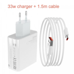 33w kiire laadimisega turbolaadija Xiaomi jaoks 11 12 13 allikas 6A USB C kaabel POCO X5 X3 Pro F3 M3 Redmi Note 9 10 11 12 11s telefoni jaoks eu charger and 1.5m