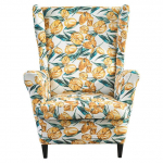 Tr&uuml;kkimine Kaldus k&auml;sivarre Kingi seljatoe kate Elastne tugitooli tiibdiivan seljatoe tooli kate Venituskaitse Kodukaunistus 1 Piece