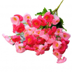 Kunstlik v&otilde;ltssiidist kampanula lillekimp kodu pulmapeo sisekujundusega punane