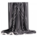 Kvaliteetsed luksuslikud siidist sallid peapael Sallid kaelasall naistele kett siidist sall naiste dekoratiivne sall 90*90cm must