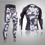 2tk Long Johns meeste termopesu komplekt Fitness s&auml;&auml;rised Base Compression spordi&uuml;likond aluspesu L