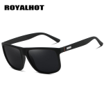 RoyalHot Unisex polariseeritud elastse kandilise raamiga p&auml;ikeseprillid, p&auml;ikeseprillide varjud, UV400 hall