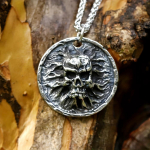 Vintage Fashion Punk Devil Skull Ripats Kaelakee Meeste Ehted