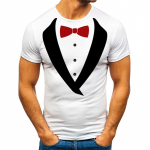 Meeste T-s&auml;rk Mood v&otilde;lts Kaheosaline 3D-prindiga Meeste Slim Fit T-s&auml;rgid Meeste top S