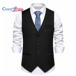 Hubane meeste &uuml;likond, pidulik kleit, vest Slim Fit, pulmade vest S must