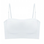 Bandeau rinnahoidja Olkaimeta rinnahoidja &otilde;mblusteta Push Up Bralette N&auml;htamatu aluspesu Naiste Tube top naistepesu L must