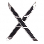 2 tk auto kujundamise ventilatsiooniava &otilde;huvoolu poritiibade kaunistus 3D hai l&otilde;puste kleebiste kleebised