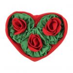 Interaktiivne nuuskmatt Lemmiklooma koera lakkumismatt Aeglane toitmine Vaimne stimulatsioon Nuusutav matt S&uuml;dame roosi lille kuju Interaktiivne koera puslem&auml;nguasi B