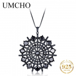UMCHO Hyperbole Gemstone Black Spinell kaelakee Ideaalne aastap&auml;eva v&otilde;i s&uuml;nnip&auml;eva kingitus naisele, Luksuslikud ehted naistele Ema s&otilde;branna t&uuml;drukutele must