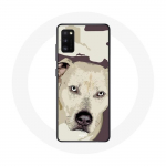 Valge &uuml;mbris Samsung Galaxy S20 Pitbull Dog jaoks
